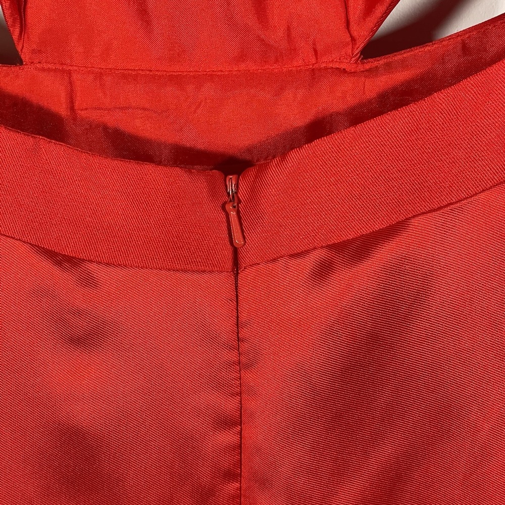 B. Smart Gown Red Women's Dress Butterflies Strap Back Corset Maxi Size 1 NWT - Picture 6 of 10